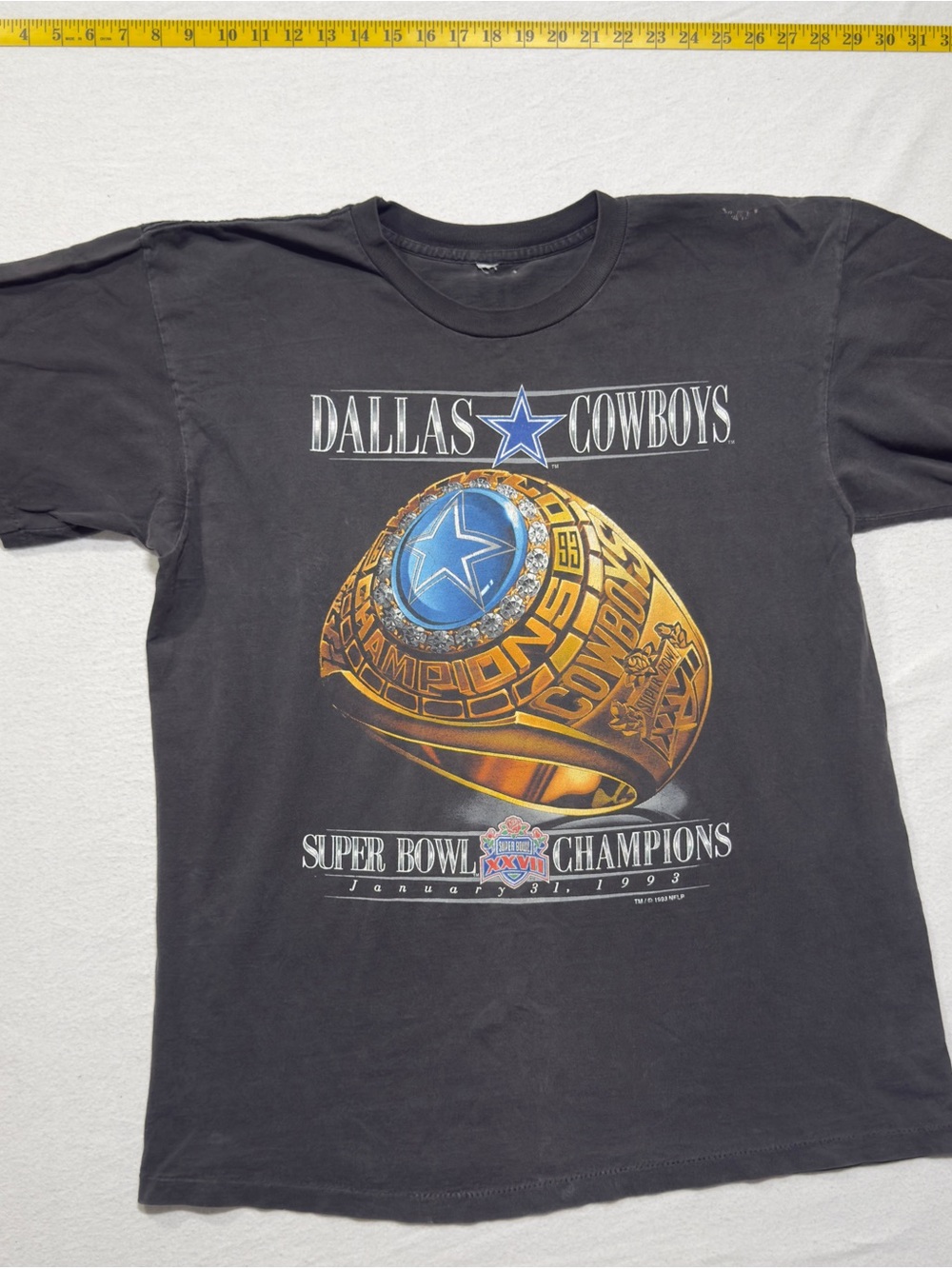 1993 Dallas Cowboys Super Bowl Champions Graphic Tee - Black vintage